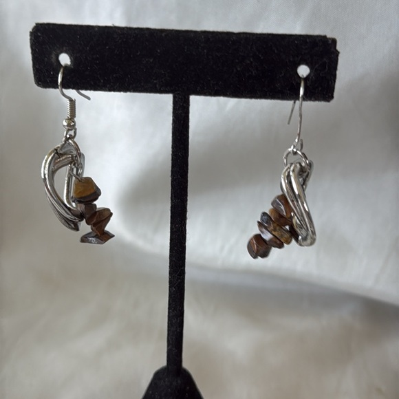 Natural Stone and Silver Links Necklace Bracelet & Earring Set - Picture 12 of 12